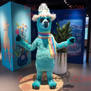 Costume mascotte de lama...