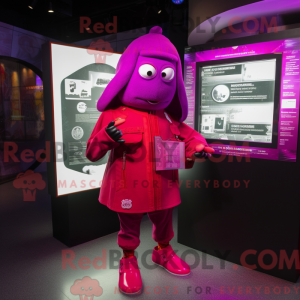 Disfraz de mascota Magenta...