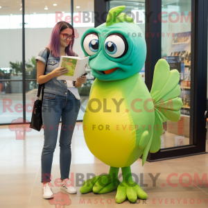 Postava maskota Lime Green...