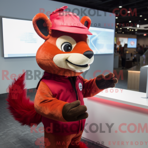 Maskottchenkostüm Red Skunk...