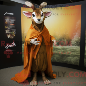 Rust Gazelle mascot costume...