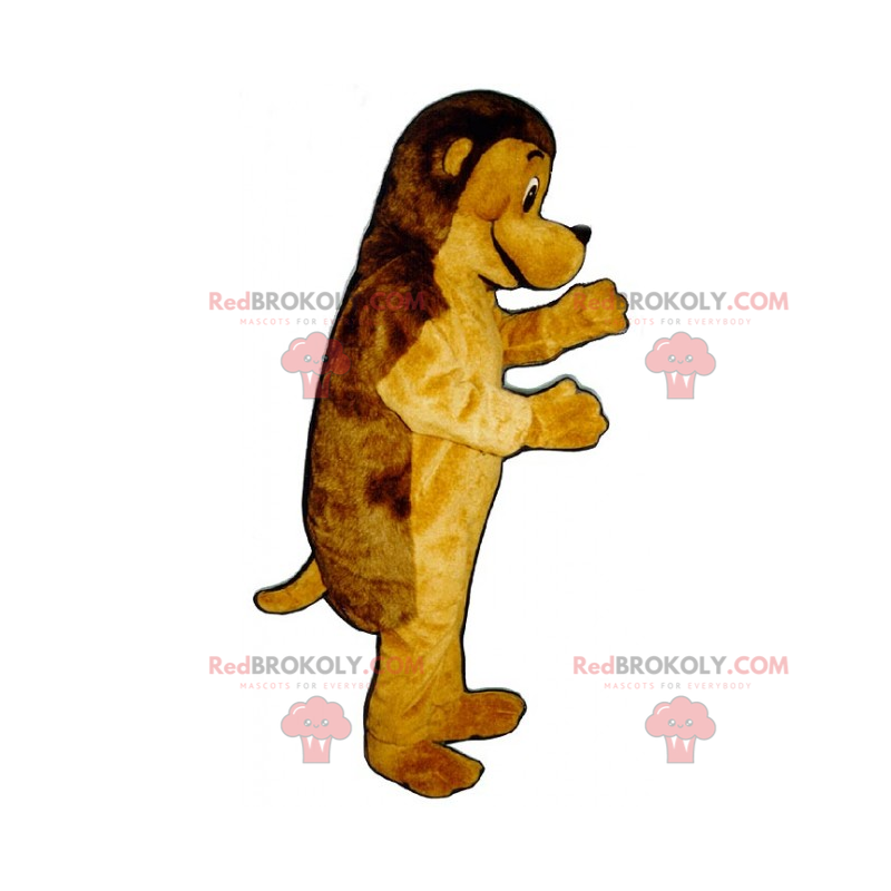 Mascotte de chien bicolore - Redbrokoly.com