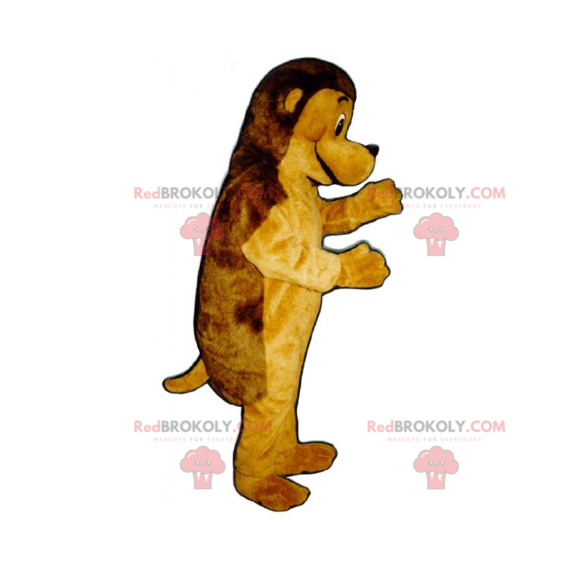 To-tone hundemaskot - Redbrokoly.com