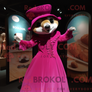 Magenta Meerkat maskot...