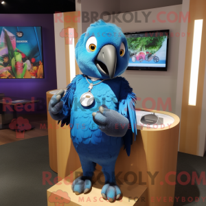 Blå ara maskot drakt...