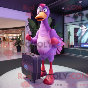 Purple Flamingo mascot...