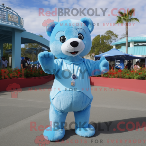 Hemelsblauw teddybeer...