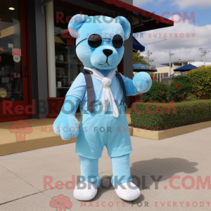 Hemelsblauw teddybeer...