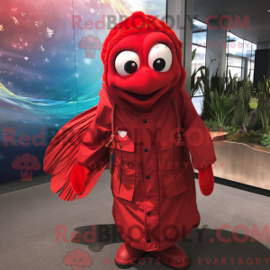 Red Betta Fish maskot...