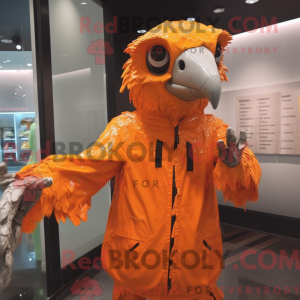 Orange Falcon Maskottchen...