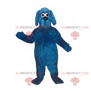 Blauwe hond mascotte - Redbrokoly.com