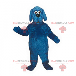 Mascote cachorro azul - Redbrokoly.com