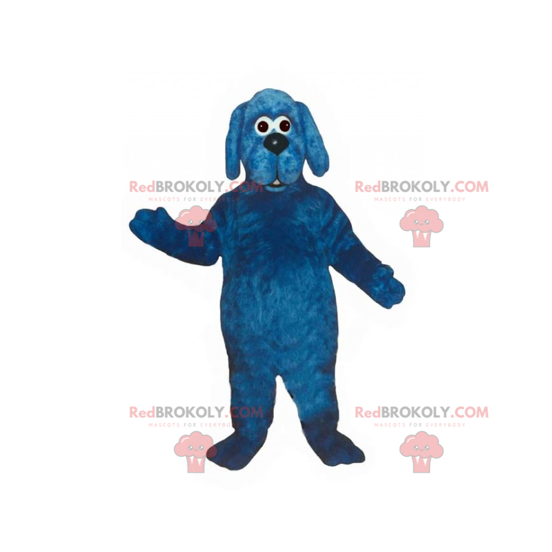 Mascote cachorro azul - Redbrokoly.com Mascote cachorro azul - Redbrokoly.com