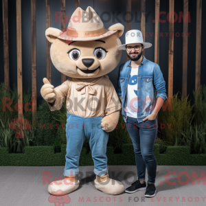 Beige Magician mascot...