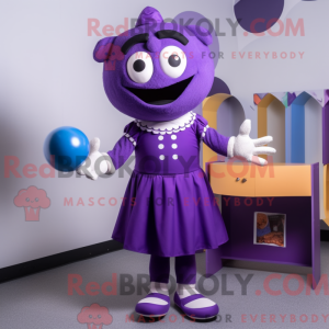 Purple Juggle mascot...