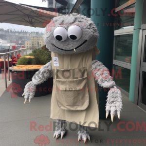 Grijze Crab Cakes mascotte...