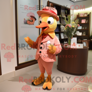 Peach Woodpecker maskot...