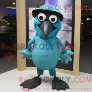 Postava maskota Teal Crow...