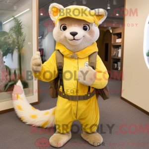 Lemon Yellow Marten mascot...