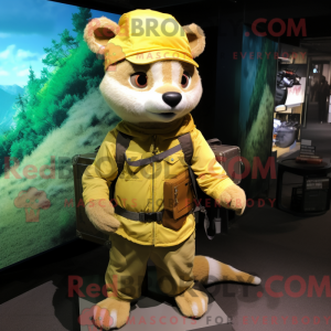 Lemon Yellow Marten mascot...