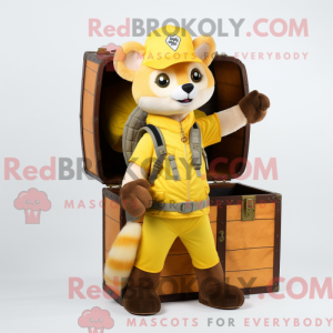 Lemon Yellow Marten mascot...