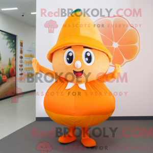 Disfraz de mascota naranja...