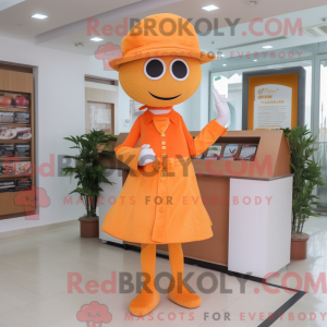 Orange Abrikos maskot...