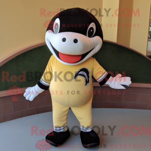 Gouden orka-mascottekostuum...
