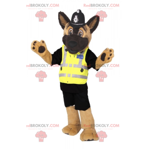 Cachorro mascote vestido de policial - Redbrokoly.com