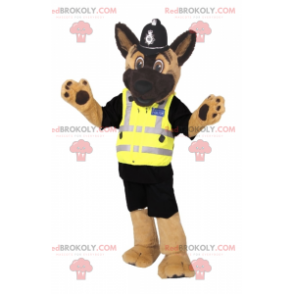 Cachorro mascote vestido de policial - Redbrokoly.com