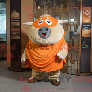 Postava maskota Orange Beef...
