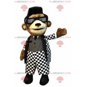 Mascotte de chien en tenue de Rock'n'roll - Redbrokoly.com