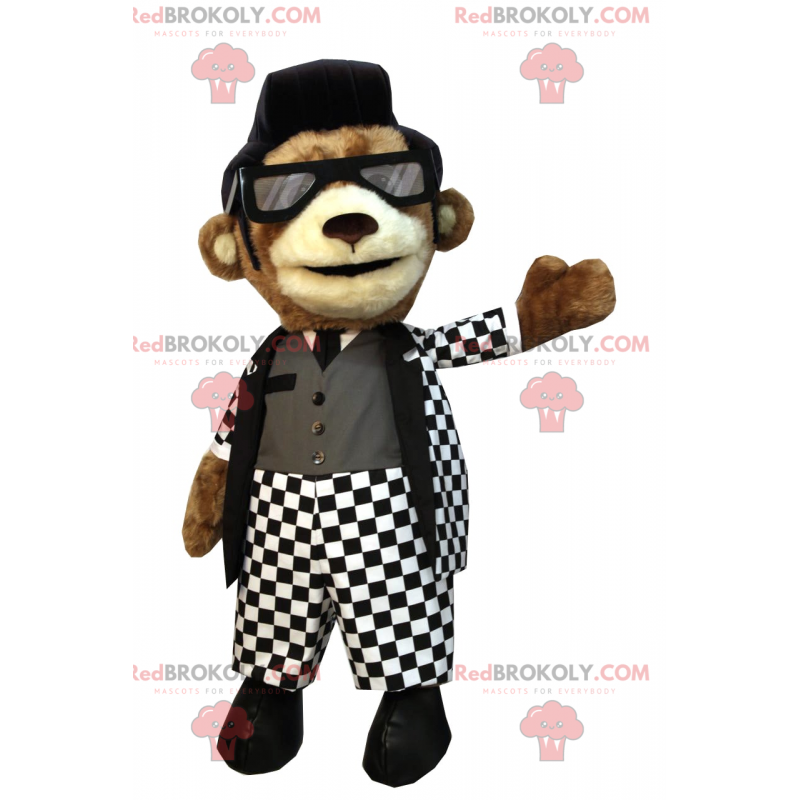 Mascotte del cane in abito Rock'n'roll - Redbrokoly.com