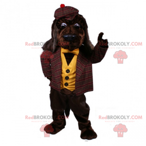 Mascota del perro en traje típico inglés - Redbrokoly.com