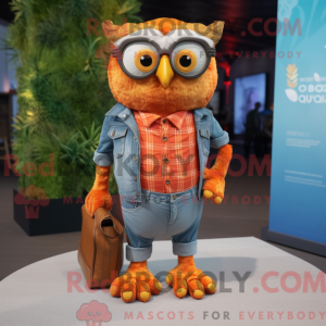 Máscara Orange Owl kostyme...