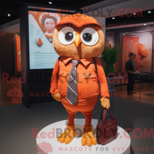 Maskotka Orange Owl kostyme...