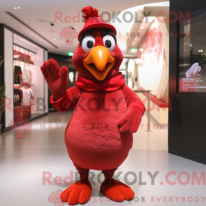 Maskottchenkostüm Rote...