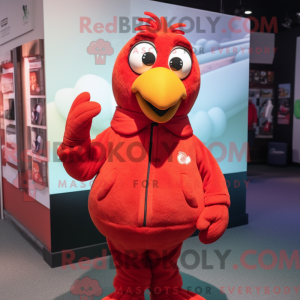 Red Quail-mascottekostuum...