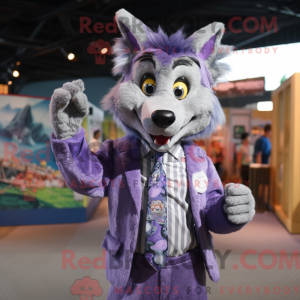 Lavender Wolf Maskottchen...