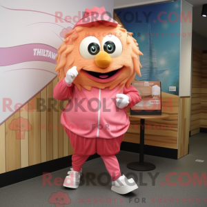 Pink Fish And Chips mascot...