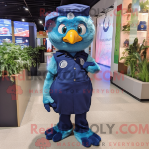 Costume mascotte de paon...