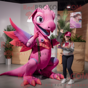 Magenta Dimorphodon mascot...