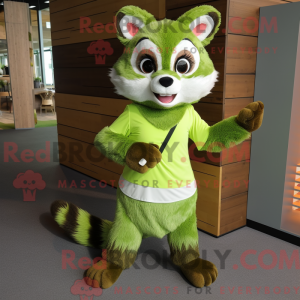 Lime Green Raccoon...