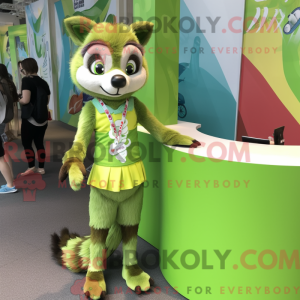 Lime Green Raccoon...