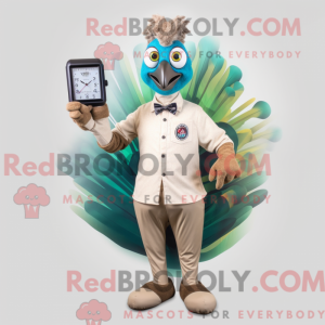 Costume de mascotte de paon...