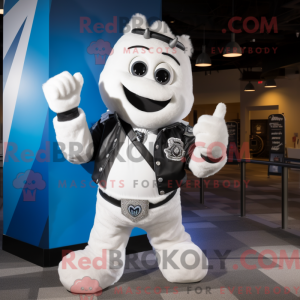 White Ice mascot costume...