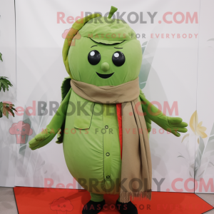 Olive Melon mascot costume...