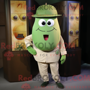 Olive Melon-mascottekostuum...