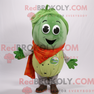 Olive Melon mascot costume...