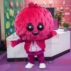Magenta bringabær maskot...
